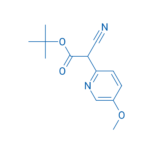tert-Butyl 2-cyano-2-(5-methoxypyridin-2-yl)acetate 1g