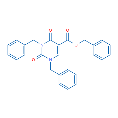 Benzyl 1,3-dibenzyl-2,4-dioxo-1,2,3,4-tetrahydropyrimidine-5-carboxylate 250mg