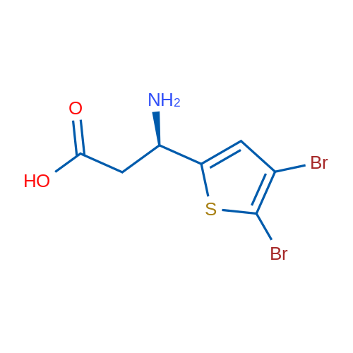 (3R)-3-amino-3-(4,5-dibromothiophen-2-yl)propanoic acid 1g