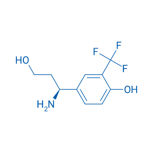 4-((1S)-1-amino-3-hydroxypropyl)-2-(trifluoromethyl)phenol 250mg