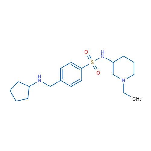 4-((Cyclopentylamino)methyl)-N-(1-ethylpiperidin-3-yl)benzenesulfonamide 1g