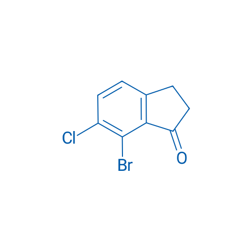 7-Bromo-6-chloro-2,3-dihydro-1H-inden-1-one 250mg