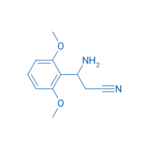 3-AMINO-3-(2,6-DIMETHOXYPHENYL)PROPANENITRILE 250mg