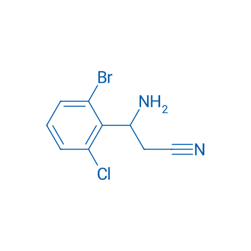 3-AMINO-3-(2-BROMO-6-CHLOROPHENYL)PROPANENITRILE 1g