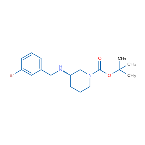(S)-tert-Butyl 3-((3-bromobenzyl)amino)piperidine-1-carboxylate 1g