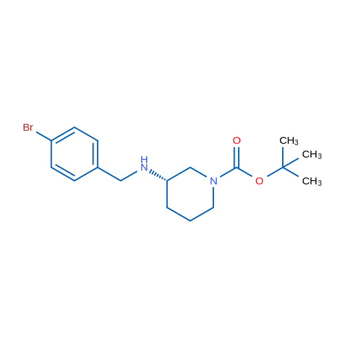 (S)-tert-Butyl 3-((4-bromobenzyl)amino)piperidine-1-carboxylate 1g