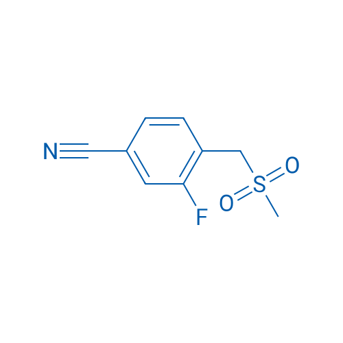 3-FLuoro-4-(methanesulfonylmethyl)benzonitrile 1g