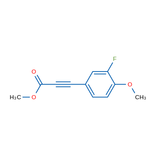 (3-Fluoro-4-methoxy-phenyl)-propynoic acid methyl ester 1g