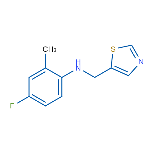 4-Fluoro-2-methyl-N-(1,3-thiazol-5-ylmethyl)aniline 1g