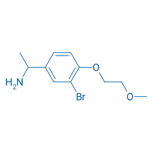 1-[3-Bromo-4-(2-methoxy-ethoxy)-phenyl]-ethylamine 250mg