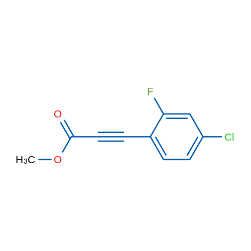 Methyl 3-(4-chloro-2-fluorophenyl)prop-2-ynoate 1g