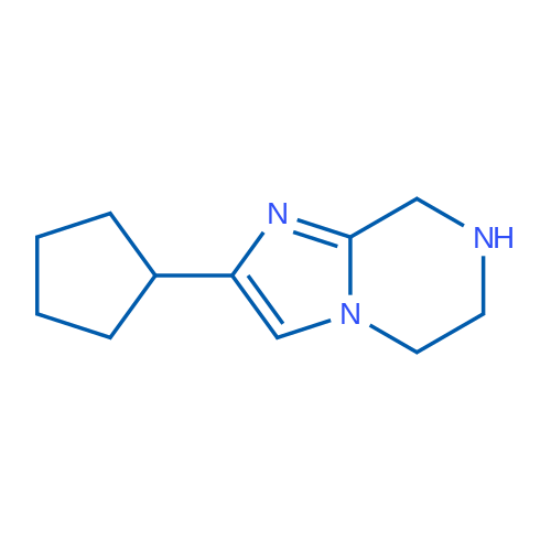 2-Cyclopentyl-5h,6h,7h,8h-imidazo[1,2-a]pyrazine 1g