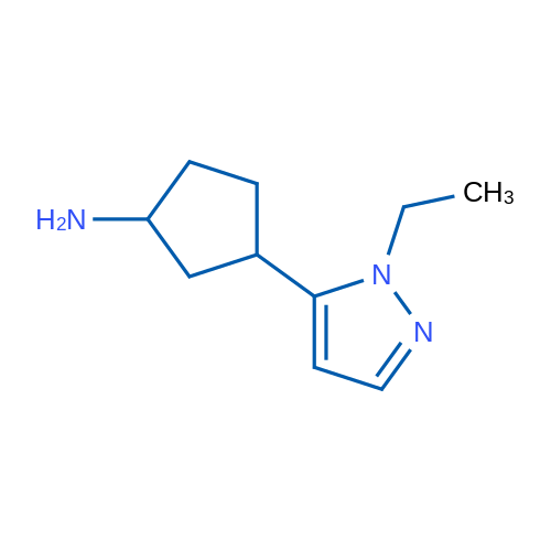 3-(1-Ethyl-1H-pyrazol-5-yl)cyclopentan-1-amine 1g