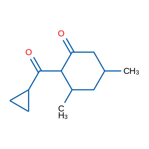2-Cyclopropanecarbonyl-3,5-dimethylcyclohexan-1-one 1g