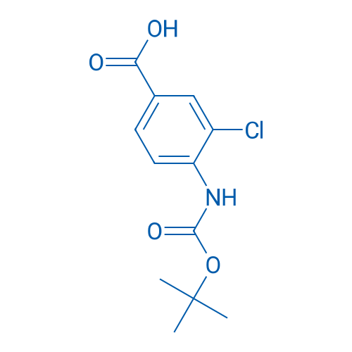 4-((tert-Butoxycarbonyl)amino)-3-chlorobenzoic acid 250mg