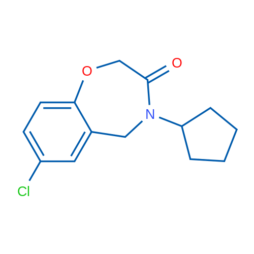 7-Chloro-4-cyclopentyl-2,3,4,5-tetrahydro-1,4-benzoxazepin-3-one 1g