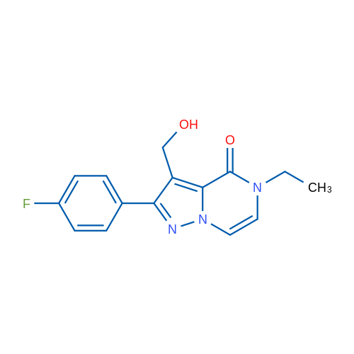 5-Ethyl-2-(4-fluorophenyl)-3-(hydroxymethyl)pyrazolo[1,5-a]pyrazin-4(5H)-one 1g