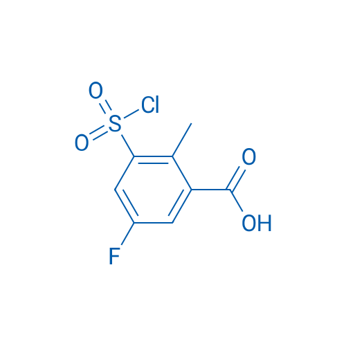 3-(Chlorosulfonyl)-5-fluoro-2-methylbenzoic acid 1g