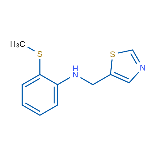 2-(Methylsulfanyl)-N-(1,3-thiazol-5-ylmethyl)aniline 1g