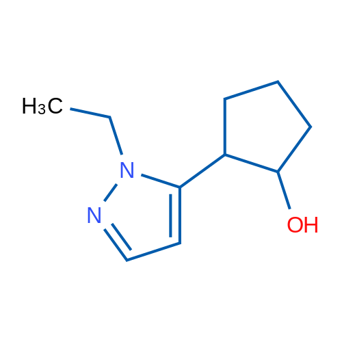 2-(1-Ethyl-1H-pyrazol-5-yl)cyclopentan-1-ol 1g