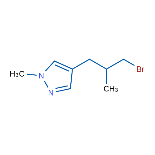 4-(3-Bromo-2-methylpropyl)-1-methyl-1h-pyrazole 1g