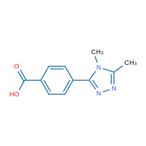 4-(Dimethyl-4H-1,2,4-triazol-3-yl)benzoic acid 250mg