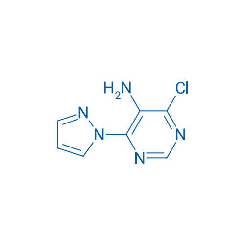 4-Chloro-6-(1H-pyrazol-1-yl)pyrimidin-5-amine 250mg