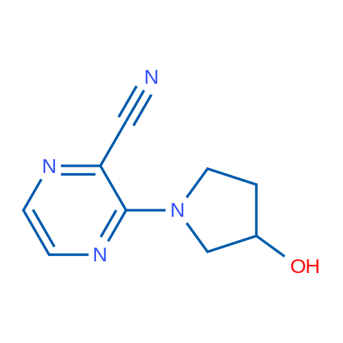 3-(3-Hydroxypyrrolidin-1-yl)pyrazine-2-carbonitrile 1g