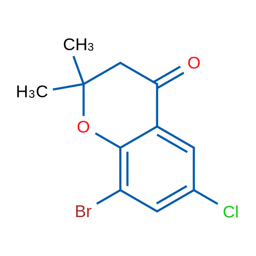 8-Bromo-6-chloro-2,2-dimethylchroman-4-one 250mg