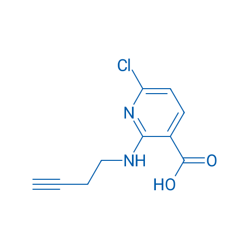 2-[(But-3-yn-1-yl)amino]-6-chloropyridine-3-carboxylic acid 1g