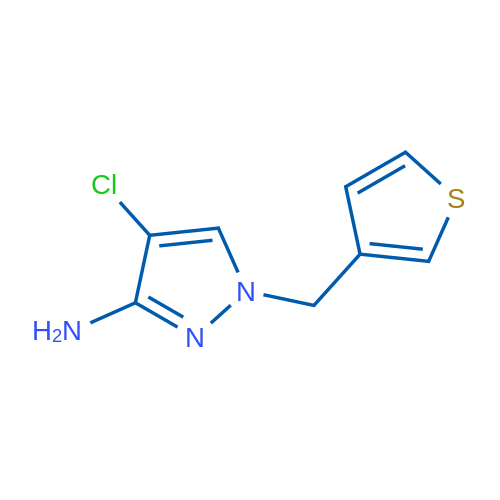 4-Chloro-1-[(thiophen-3-yl)methyl]-1H-pyrazol-3-amine 1g