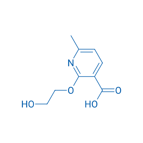 2-(2-Hydroxyethoxy)-6-methylpyridine-3-carboxylic acid 250mg