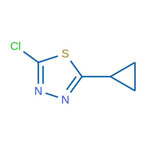 2-chloro-5-cyclopropyl-1,3,4-thiadiazole 5g