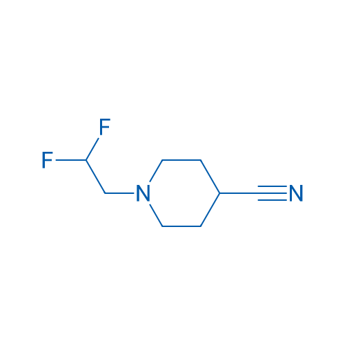 1-(2,2-Difluoroethyl)piperidine-4-carbonitrile 250mg