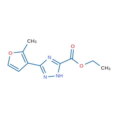Ethyl 3-(2-methylfuran-3-yl)-1H-1,2,4-triazole-5-carboxylate 1g