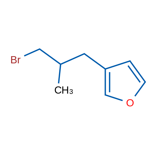 3-(3-Bromo-2-methylpropyl)furan 1g