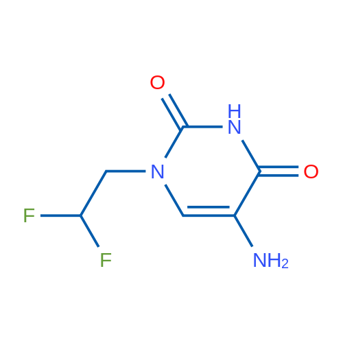 5-Amino-1-(2,2-difluoroethyl)-1,2,3,4-tetrahydropyrimidine-2,4-dione 1g