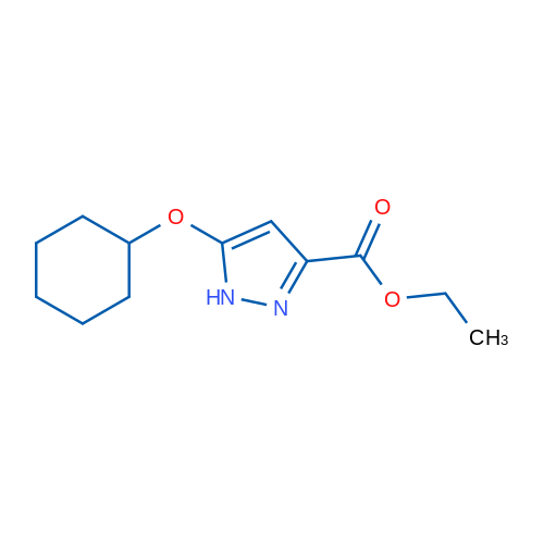 Ethyl 5-(cyclohexyloxy)-1H-pyrazole-3-carboxylate 1g