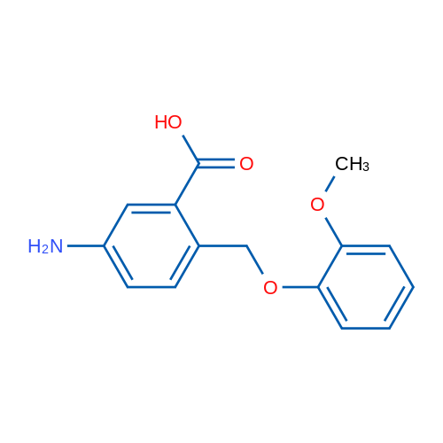 5-Amino-2-((2-methoxyphenoxy)methyl)benzoic acid 1g