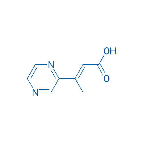3-(Pyrazin-2-yl)but-2-enoic acid 250mg