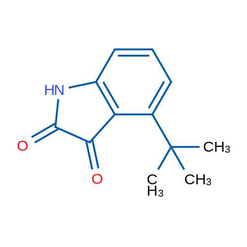 4-(tert-Butyl)indoline-2,3-dione 1g