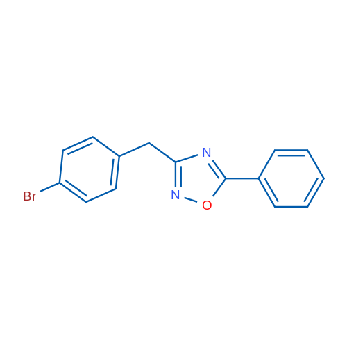 3-(4-Bromobenzyl)-5-phenyl-1,2,4-oxadiazole 1g