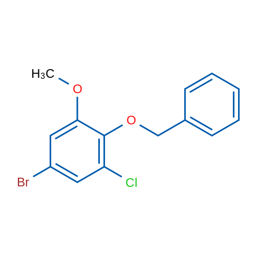2-Benzyloxy-5-bromo-3-chloroanisole 1g