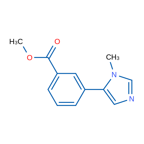 Methyl 3-(1-methyl-1H-imidazol-5-yl)benzoate 250mg