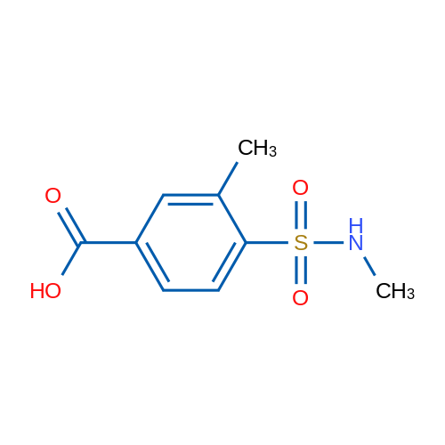 3-Methyl-4-(methylsulfamoyl)benzoic acid 1g