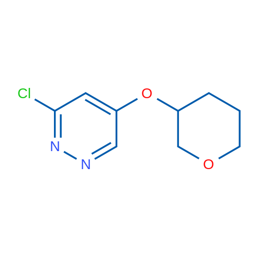 3-Chloro-5-((tetrahydro-2H-pyran-3-yl)oxy)pyridazine 1g