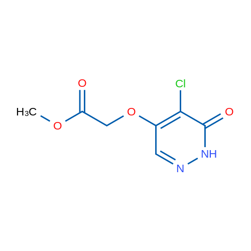 Methyl 2-((5-chloro-6-oxo-1,6-dihydropyridazin-4-yl)oxy)acetate 1g