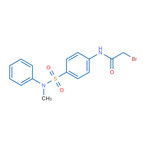 2-Bromo-N-(4-(N-methyl-N-phenylsulfamoyl)phenyl)acetamide 1g