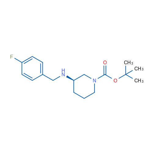 (R)-tert-Butyl 3-((4-fluorobenzyl)amino)piperidine-1-carboxylate 1g