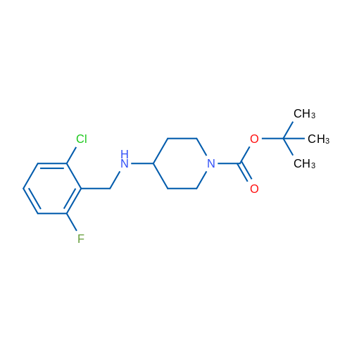 tert-Butyl 4-((2-chloro-6-fluorobenzyl)amino)piperidine-1-carboxylate 1g
